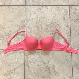 Victoria Secret 36C coral padded balconet bra